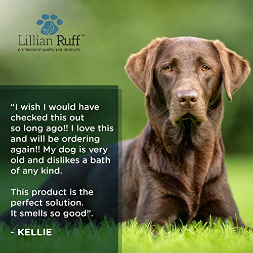 Lillian Ruff Waterless Dog Shampoo No Rinse Quick Dry Shampoo Spray