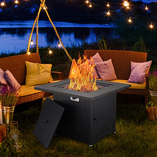 Grand Patio Propane Fire Pits 28 inch Outdoor Gas Fire Pit Table,50,000