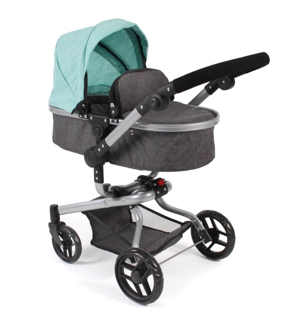 Bayer Chic 2000 593 42 Yolo Combi Doll's Pram Melange Mint