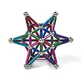 LiKee Upgraded 148 Pieces Magnetic Sculpture with Ultra- Long Bars, Magnet Fidget Toys Building Block for Stress Relief, Office and Home Desk Decor, Cool Gadget for Adult (8 Colors)
