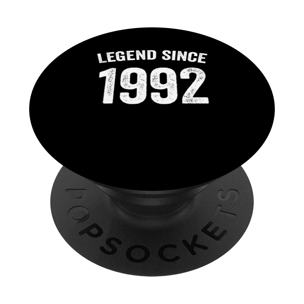 Vintage 1992 30th Birthday Idea for legend since 1992 PopSockets Swappable PopGrip