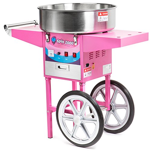 Olde Midway Commercial Quality Cotton Candy Machine Cart and Electric Candy Floss Maker - SPIN 2000 - //coolthings.us