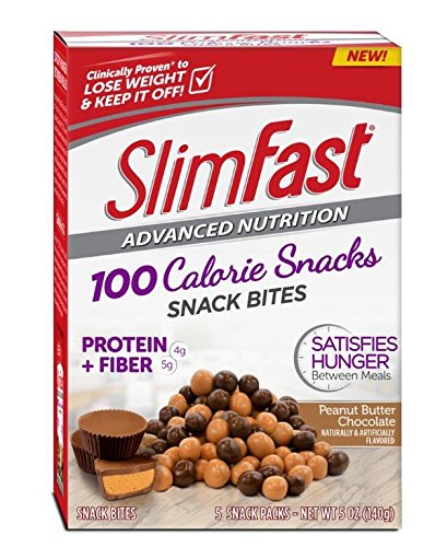 UPC 008346800025, Slim Fast Advanced Nutrition 100 Calorie Snack Bites, Peanut Butter Chocolate, 5 Count