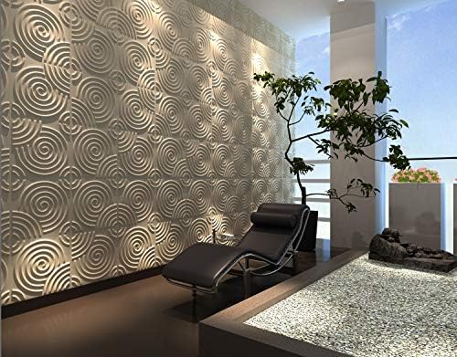 3D Decorative Wall Panels/Paintable Plant Fiber Design/Textured Eco Friendly Modern Wall Decor for TV Walls/Bedroom/Living Room Sofa