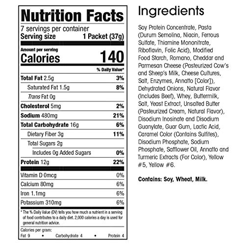 WonderSlim Protein Pasta, Cheese Steak Macaroni, 140 Calories, 12g Protein (7ct) - Image 3