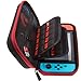 [Updated] ButterFox Nintendo Switch Hard Carrying Case with 19 Game Cartridge and 2 Micro SD Card Holders - Red/Black