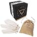 Bare Rush Garshana Gloves 100% Raw Silk Massage Gloves Ideal for Ayurvedic Massage, Dry Skin Brushing, Exfoliation, Cellulite Reduction, Unclogging Pores, Stimulating Your Lymphatic System
