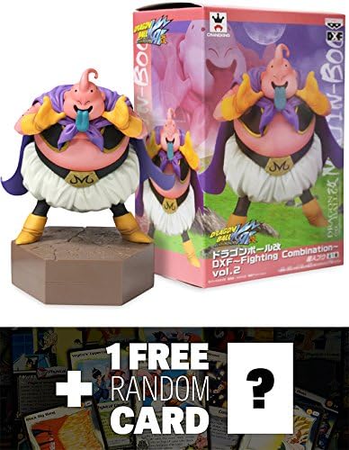 Majin Boo: ~4.7" Dragonball Kai DFX Fighting Combination Series #2 + 1 FREE Official DragonBall Trading Card Bundle