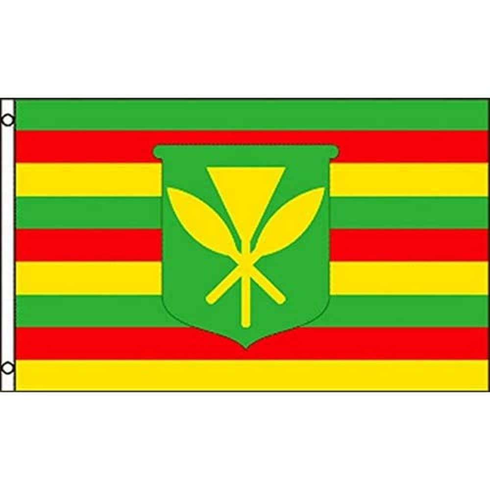 AZ FLAG - Hawaii Kanaka Maoli Flag - 3x5 Ft - 100D Polyester Native Hawaiians Banner with Two Metal Grommets - Fade Resistant - Vivid Colors - 3' x 5' Feet - 150x90 Cm