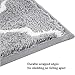 HEBE Bathroom Rug Runner Non Slip Microfiber Shower Bath Rug Absorbent and Machine Washable Bath Mat for Bathroom, 18