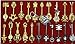 Rulercosplay Fairy Tail Lucy New Collection Set of 25 Golden Zodiac Keys and Chain