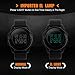 MJSCPHBJK Men's Digital Sports Watch LED Screen Electronic Military Waterproof Watches for Outdoor Running with Stopwatch LED Screen