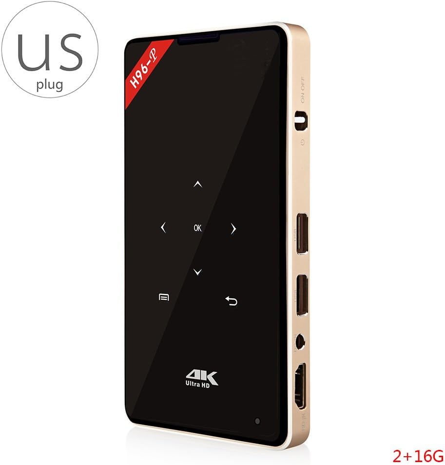 Amazon Com H96 P Smart Tv Box Mini Projector Wireless Pocket Media Player Outgoing Camping Travel Home Theater Projector Ram 2gb 16gb Wifi Amlogic 2 4 5ghz Dlp Rgb Led Projector Android 6 0 Electronics