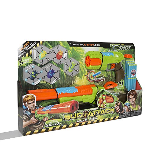 Bug attack combo rapid eliminator dart gun target game
