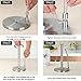 Stand Up Paper Towel Holder, Easy to Tear, Sturdy Stainless Steel, Paper Towel Dispenser with Anti Rust Weighted Base for Tissue and Garbage Bags in Roll