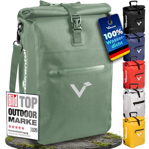 Valkental 3in1 Fahrradtasche 25L, Rucksack & Umhängetasche