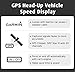 GPS Head-Up Vehicle Speed Display