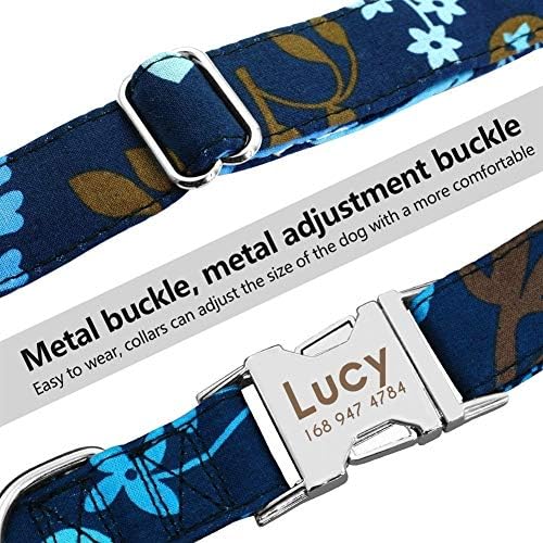 ペット用品 正規品送料無料 Size Silver Pcソフト Color ドラッグストア 100 品質保証 B07y6993q5 新作製品 世界最高品質人気 M 犬の首輪カスタムナイロン子犬猫犬のタグ首輪リーシュパーソナライズペットネームプレートid首輪中型大型犬用に調整可能 激安超特価