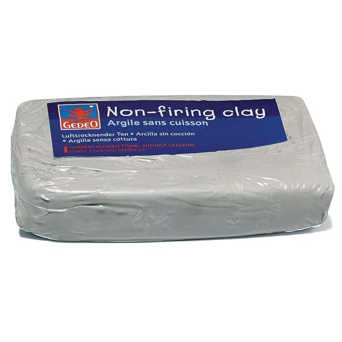 Pebeo 766302 Gedeo Ton ohne Einbrennen, 1, 5 kg Block, weiß