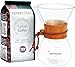 Mixpresso Pour Over Coffee Maker Set Glass Carafe Borosilicate White Protective Silicone Sleeve, Pour Over Coffee Dripper Brewer With Double-layer Stainless Steel Filter 13.5 Oz