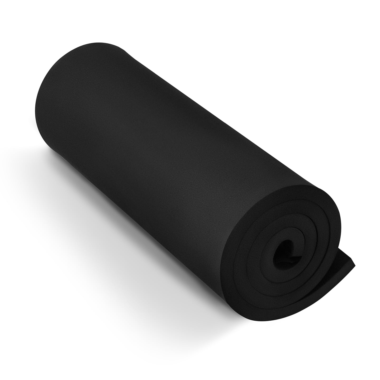 Photo 1 of Black Eva Foam Sheets roll, Premium eva Craft Foam 12mm Thick, 13.9" x 39", High Density 86kg/m3 for Halloween Cosplay Costume, Crafts, DIY Projects by MEARCOOH