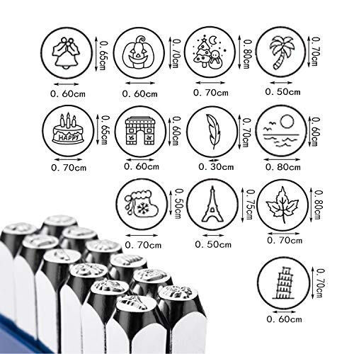 Special Impression Metal Stamping Kit - for Clear and Accurate Impression - 5/32 inch Steel Alloy Stamping Kit, for Leather, Clay, Plastics, Metal, Wood - Kit - Thumbnail 4
