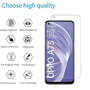 Pellicola Compatibile con OPPO A73 5G Vetro Temperato Pellicola Durezza 9H Senza Bolle AntiGraffio Protettiva - immagine 6