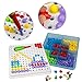 yoptote Mosaic Puzzle Jigsaw Puzzles Pegboard Building Blocks Game Kindergarten DIY Creative Educational Toys for Kid Girls Boys,Random Delivery