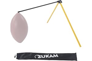 ZUKAM Football Kicking Tee, Metal Field Goal Kicking Holder Stand, Portable Holder Compatible with All Football Sizes