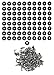 80 Small Round Rubber Feet W/Screws - .250 H X .671 D - Made in USA - Cutting Boards - Food Safe