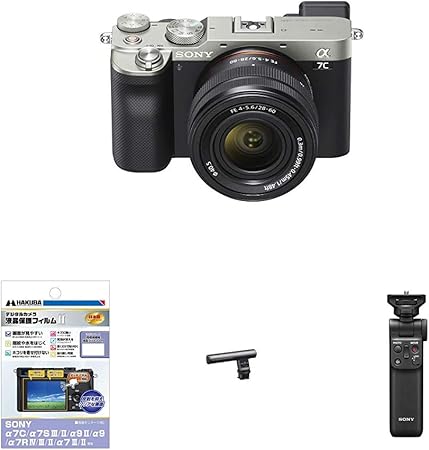 Amazon ソニー フルサイズミラーレス一眼 c レンズキット シルバー Ilce 7cl S 保護フィルム ガンマイク グリップセット ミラーレス一眼 通販