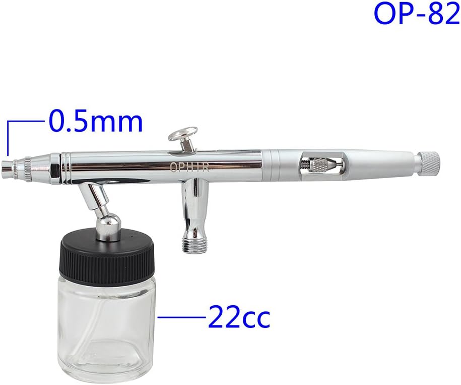 OPHIR 6 PCS Dual-Action Airbrush with 4-Airbrush Holders Set 0.2mm 0.3mm 0.35mm 0.5mm Nozzle Air Brush Spray Paint Guns for Hobby Cake Decoration: Arts, Crafts & Sewing