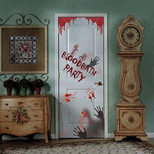 image for charmsamx Halloween Decorations Window Door Decals Wall Stickers Horro