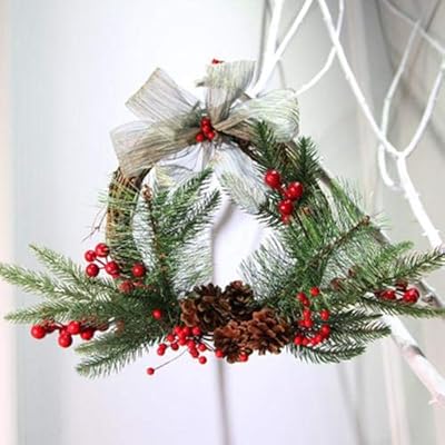 Wreath Blue Korean Christmas Wreath Rattan Hotel Shopping Mall Xmas Decoration Christmas Portable Garland Party Supplies Buy Online At Best Price In Uae Amazon Ae