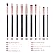 Docolor Makeup Eyeshadow Brushes 10Pcs Eye Blending Brush Crease Set-Best Essential Makeup Eye Brushes-Last Longer Apply Better Makeup for Eye Shadow Make Up