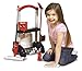 Casdon Henry & Hetty Toys - Henry Cleaning Trolley - Red Henry-Inspired Toy Playset with Mop, Brushes, Dustpan, & Accessories - Kids Cleaning Trolley Set - For Children Aged 3+