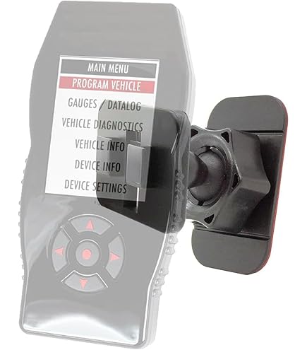 ChargerCity Multi Angle Adhesive Dashboard And Console Mount For H & S H&S Mini Maxx Tuner 40400-102 Auto Tuner Programmer Programming Gauge Monitor Device (Dashboard Mount - View #6