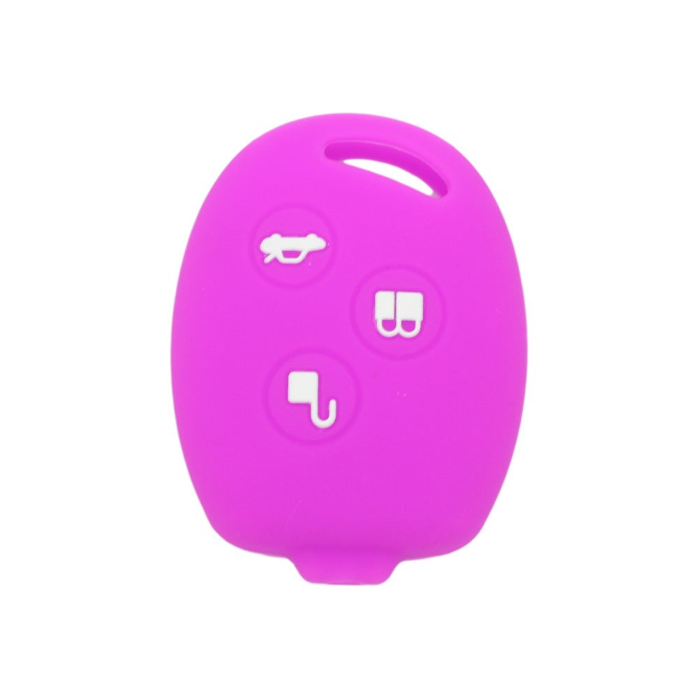 BROVACS Silicone Cover Protector Case Holder Skin Jacket Compatible with FORD 3 Button Remote Key Fob CV2707 Purple