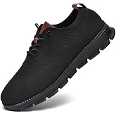 Breeze Shoes for Men Oxfords Lace-Up Lightweight Casual Walking Shoes Comfortable Dress Shoes for Men