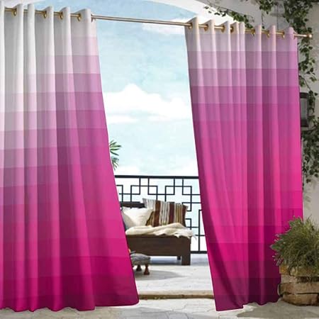 Amazon Com Vividx Thermal Insulated Blackout Curtains Hot Pink