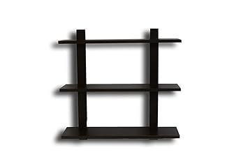 Divine Innovation Trendy Wall Mounted Book and Accessories Display Shelf wenge