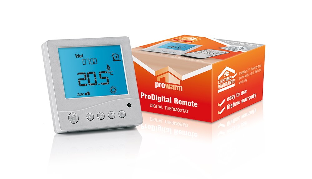 Prowarm TR3100REMOTESILVER Digital Programmable ThermostatRemote