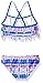 Kanu Surf Big Girls' Kayla Fringe Bikini Swimsuit, Pink/Blue, 14