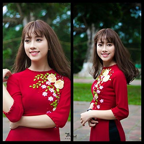 Ao Dai - Traditional Viet Nam Vietnamese Long Dress Collections With Pants - Silk Thai Tuan - Custom- All Sizes