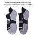 Forcool Women's Men's Cushion No Show Ankle Golf Tennis Running Tab Socks, M/L/XL, 1/3 Pairs