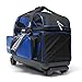 Pyramid Path Deluxe Double Roller with Oversized Accessory Pocket Bowling Bag (Black/Royal Blue)