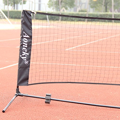 Aoneky Mini Portable Tennis Net for Driveway Kids Soccer Tennis Net