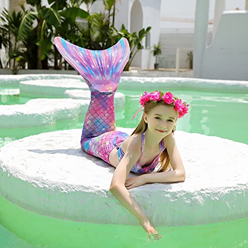 Feeyakie Mermaid Tails for Swimming, Bikini for Girls, Mermaid