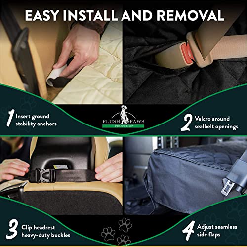 Plush Paws Products Premium Bucket Car Seat Protector Diamond