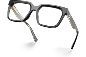 VISOONE Rectangle TR90 Blue Light Blocking Glasses Computer Eyewear with Preppy Look for Women and Men Cougar